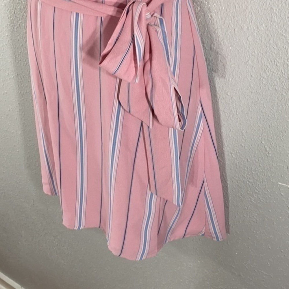 NWT Superdown Lillian Pink Striped Halter dress M - Picture 7 of 9